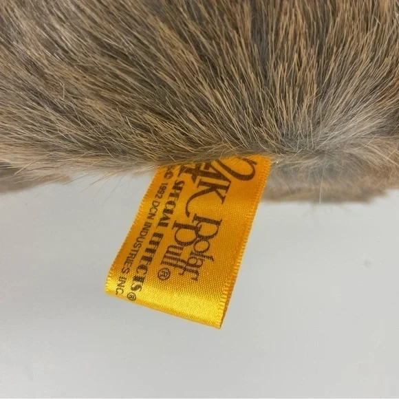 NWT 1992 Vintage 24K Special Effects Polar Puff dog terrier stuffed animal plaid - Picture 5 of 13